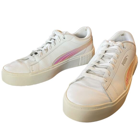 Puma Shoes - Puma Jada Holographic White Sneakers Size 8.5